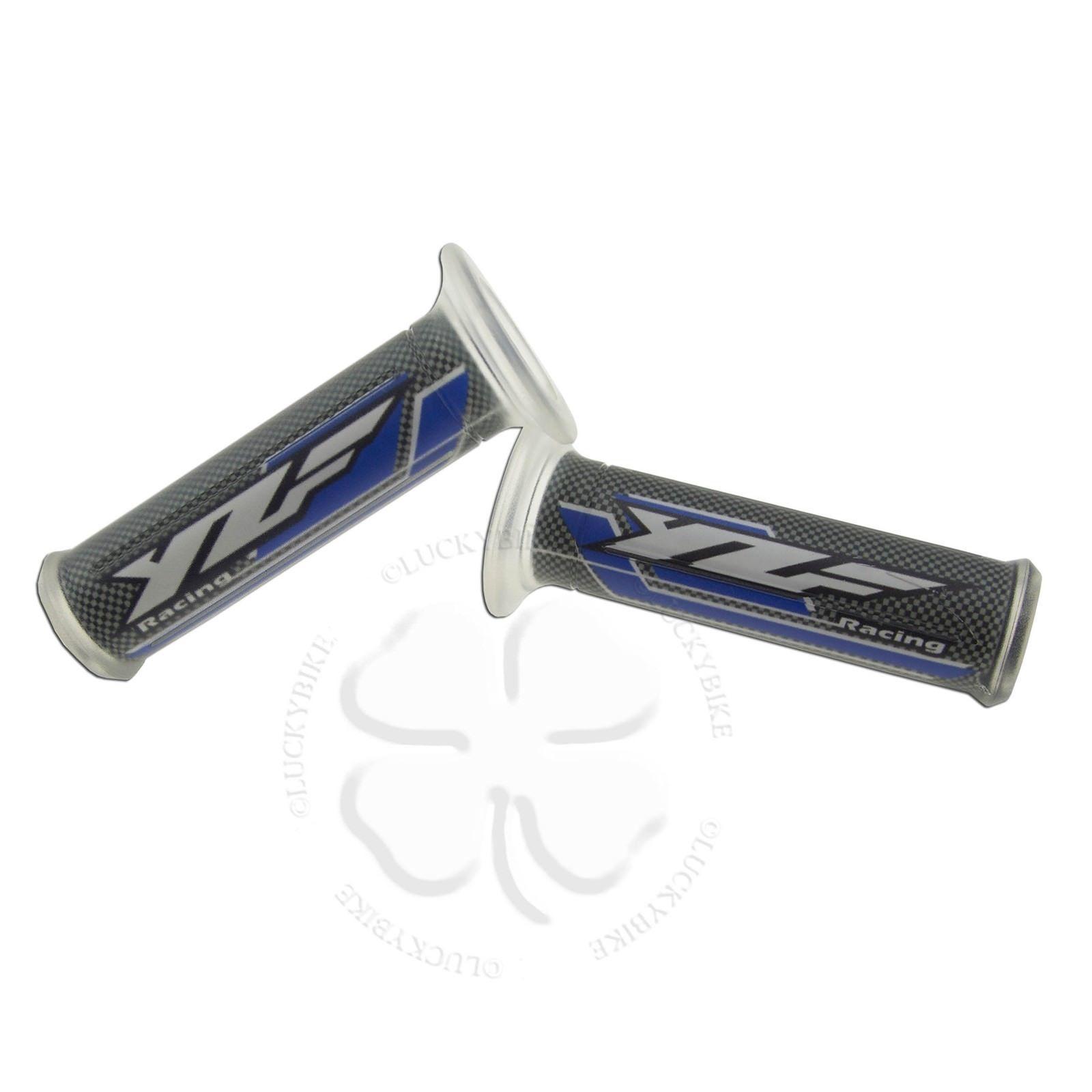 YZF Logo - Blue YZF Logo Hand Grips Yamaha R1 R6 R6s 600 1000 600R 1990 2014