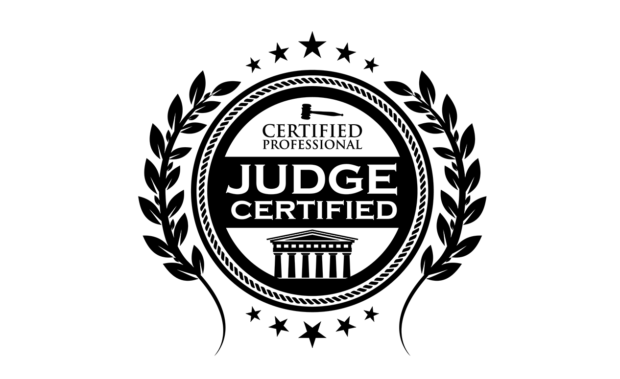 Judge Logo - Judge Certified Logo - Top Rank Seo