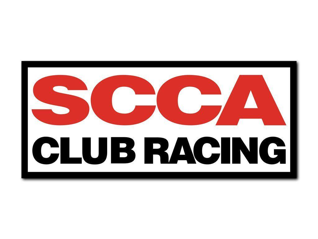 SCCA Logo - SCCA Logo Sticker w/ Border – TrackDecals