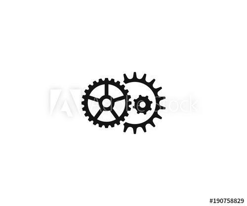 Cogwheel Logo - Cogwheel mechanism logo template. Engineering vector design. Gear ...