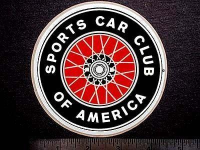 SCCA Logo - SCCA Sports Car Club of America - Original Vintage 60's 70s Racing ...