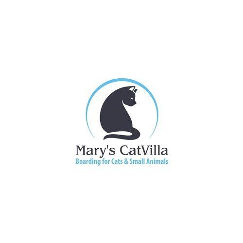 Catter Logo - Cattery Logo Mary's CatVilla. Logo & brand identity pack contest