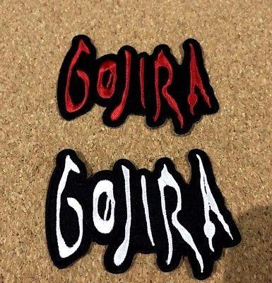 Gojira Logo - EMBROIDERED PATCH IRON Sew Logo GOJIRA ROCK MUSIC BAND HEAVY THRASH