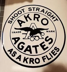 Flies Logo - Akro Agate logo decals all colors Shoot straight as a kro flies! | eBay