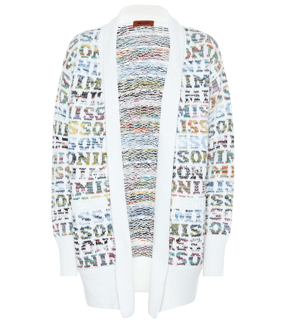 Missoni Logo - Missoni Logo knit wool cardigan UK Sale Outlet