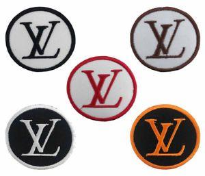 LV Logo - LV LOGO IRON ON PATCH SEW ON BADGE | eBay