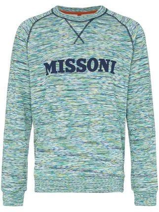 Missoni Logo - Missoni logo embellished cotton jumper $397 SS19 Online