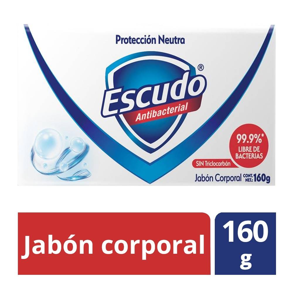 Superama Logo - Jabón corporal Escudo antibacterial protección neutra 160 g