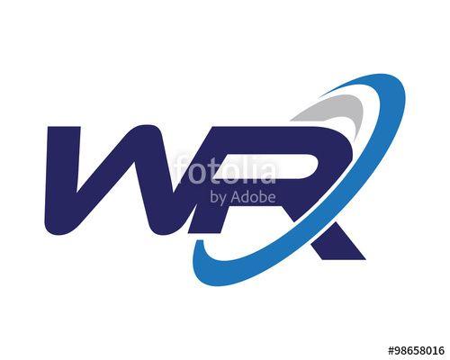 WR Logo - WR Letter Swoosh Logo Stock Image And Royalty Free Vector Files