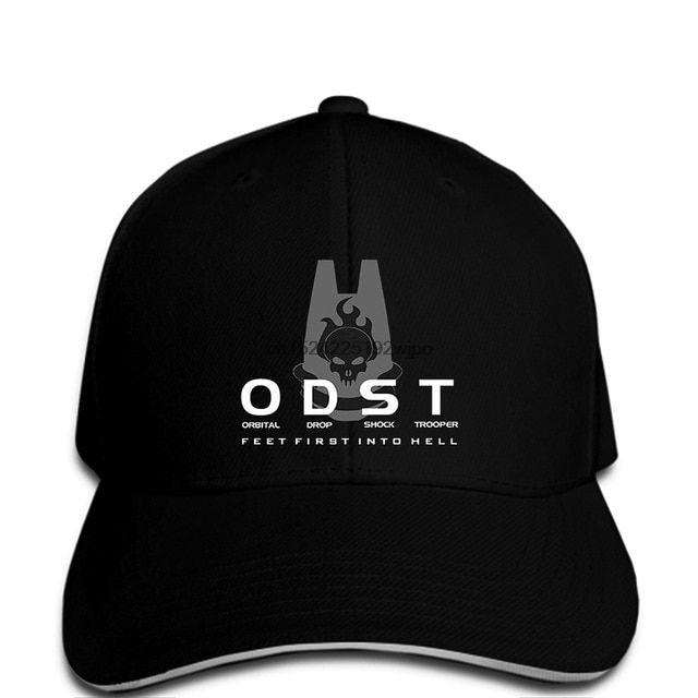 ODST Logo - Men Baseball cap Funny Halo Odst Logo And Motto Black funny cap ...
