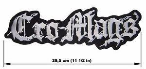 Cro-Mags Logo - CRO MAGS Logo BACK PATCH Embroidered NEW Thrash Crossover Hardcore