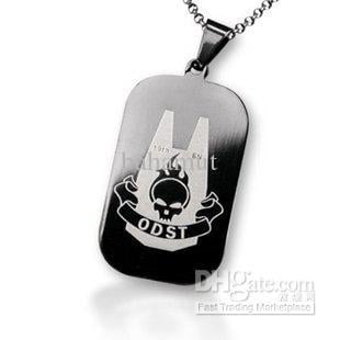 ODST Logo - Wholesale Halo ODST Logo Dog Tag Pendant Necklace Titanium Steel ...