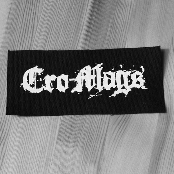 Cro-Mags Logo - Cro-Mags - White Logo (Printed Patch) | Todestrieb