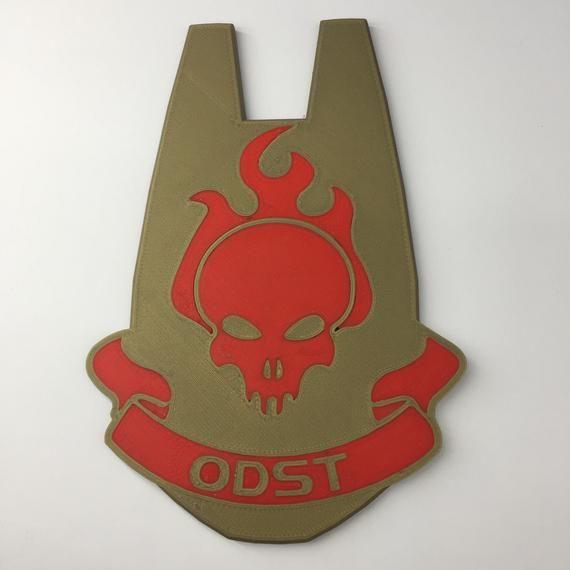 ODST Logo - 3D Printed Halo ODST Logo Badge/Coaster | Etsy