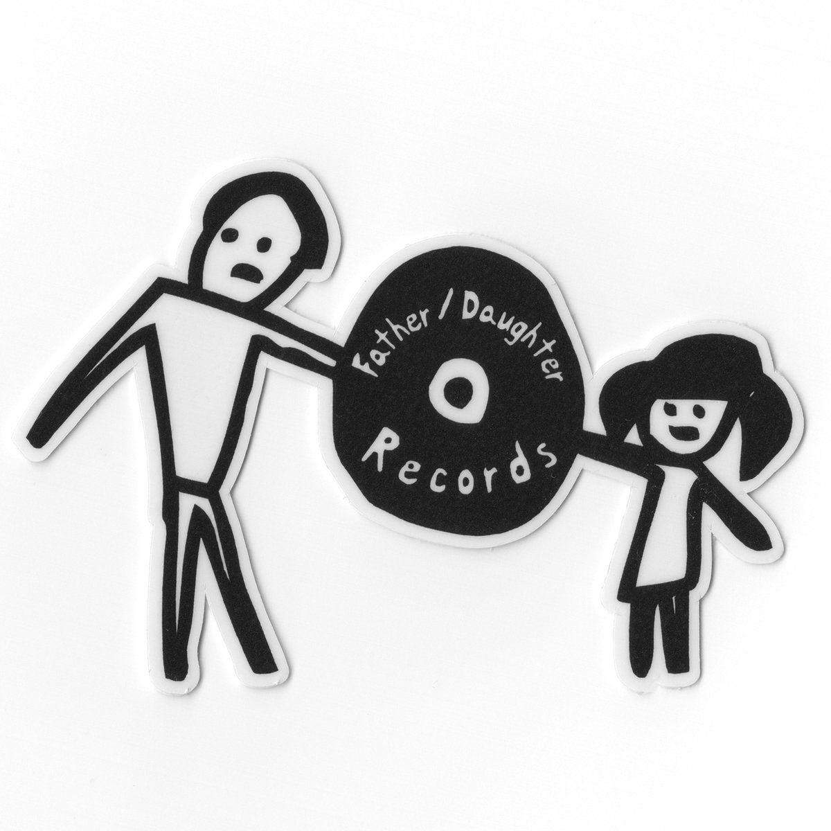 Daughter Logo - Father Daughter Logo Die Cut Sticker. Father Daughter Records