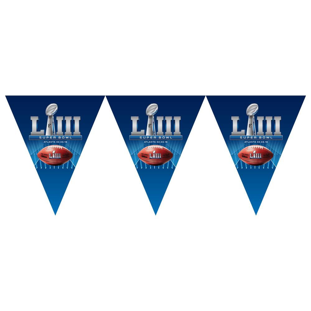 Amscan Logo - Amscan 12 ft. x 10.5 in. Super Bowl LIII Pennant Banner (2-Pack ...