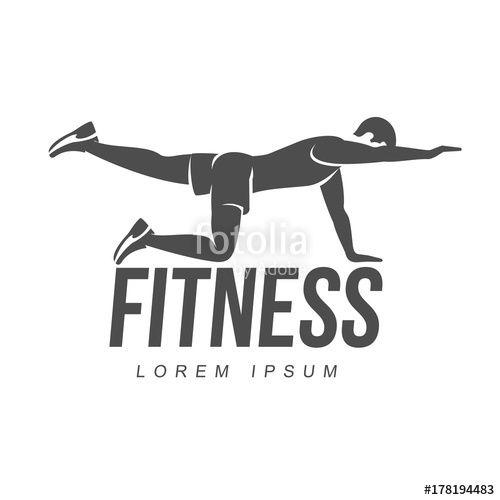 Workout Logo - Workout logo. Fitness, Aerobic and workout exercise in gym. Vector ...