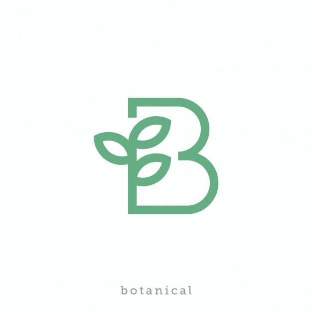 Botanical Logo - Letter b for botanical or bio logo design Vector