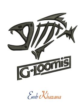 G.Loomis Logo - G loomis logo embroidery design