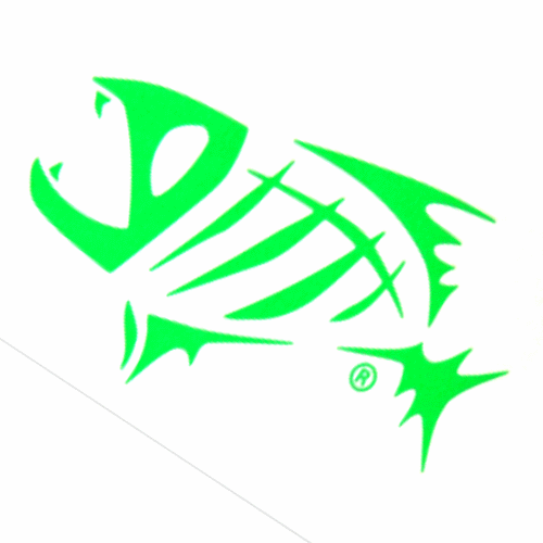 G.Loomis Logo - G-Loomis Decals Skeleton Fish 16