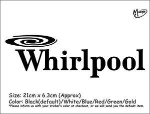 Whirpool Logo - Whirlpool Logo Wall Stickers 21cm Reflective Decal Appliance ...