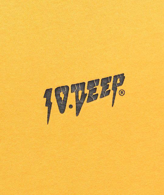 10 Deep Logo - 10 Deep Sound & Fury Vintage Gold T-Shirt | Zumiez