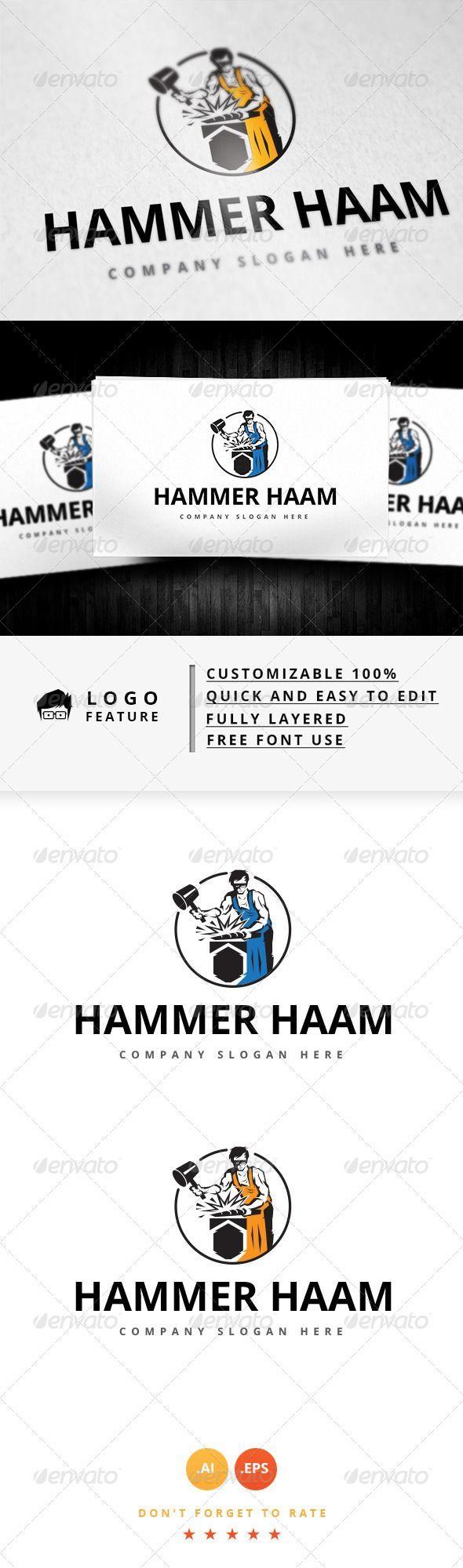 Haam Logo - Hammer Haam Logo http://graphicriver.net/item/hammer-haam-logo ...