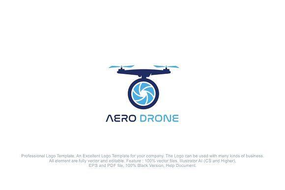 Aero Logo - Aero Drone Logo ~ Logo Templates ~ Creative Market