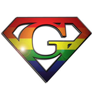 Gay Logo - Super Gay - Rainbowdepot - Rainbow Depot
