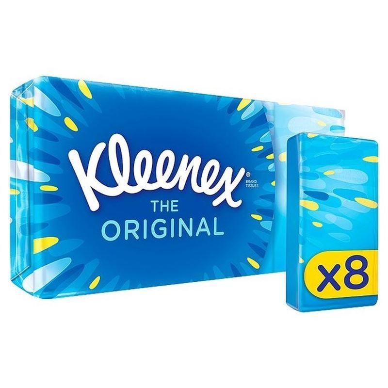 Kleenix Logo - Kleenex Pocket Packs Original Tissues 8 x 9 per pack 721866612113 | eBay