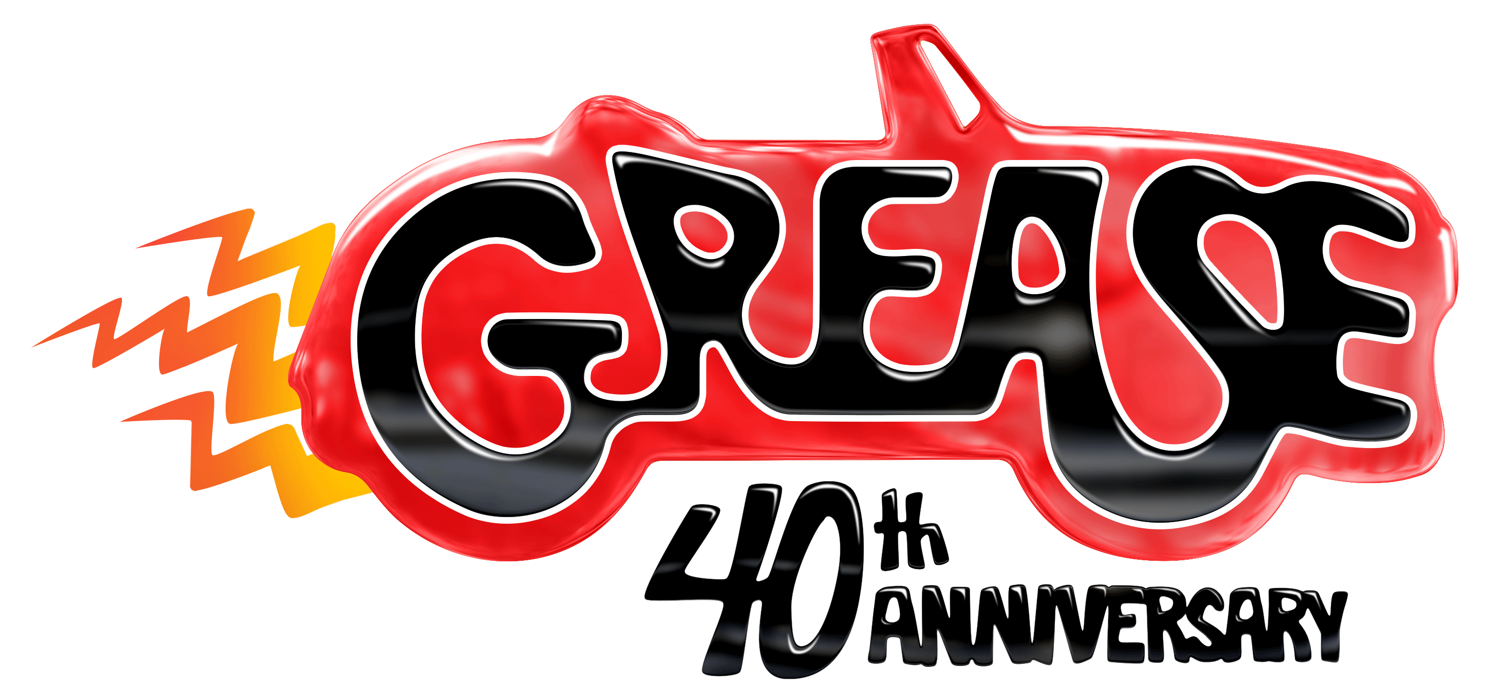 Grease Logo - The School of Sock Grease Logo Black, Gray, Red and Blue