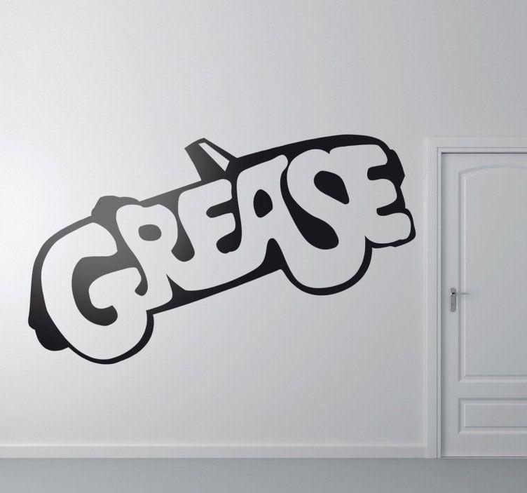 Grease Logo - Grease Logo Movie Sticker - TenStickers