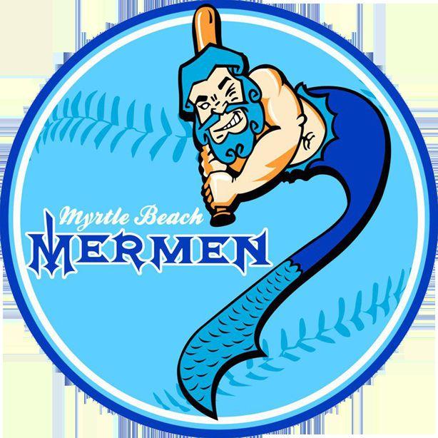 Mermen Logo - Myrtle Beach Mermen. Myrtle Beach Mermen baseball team logo