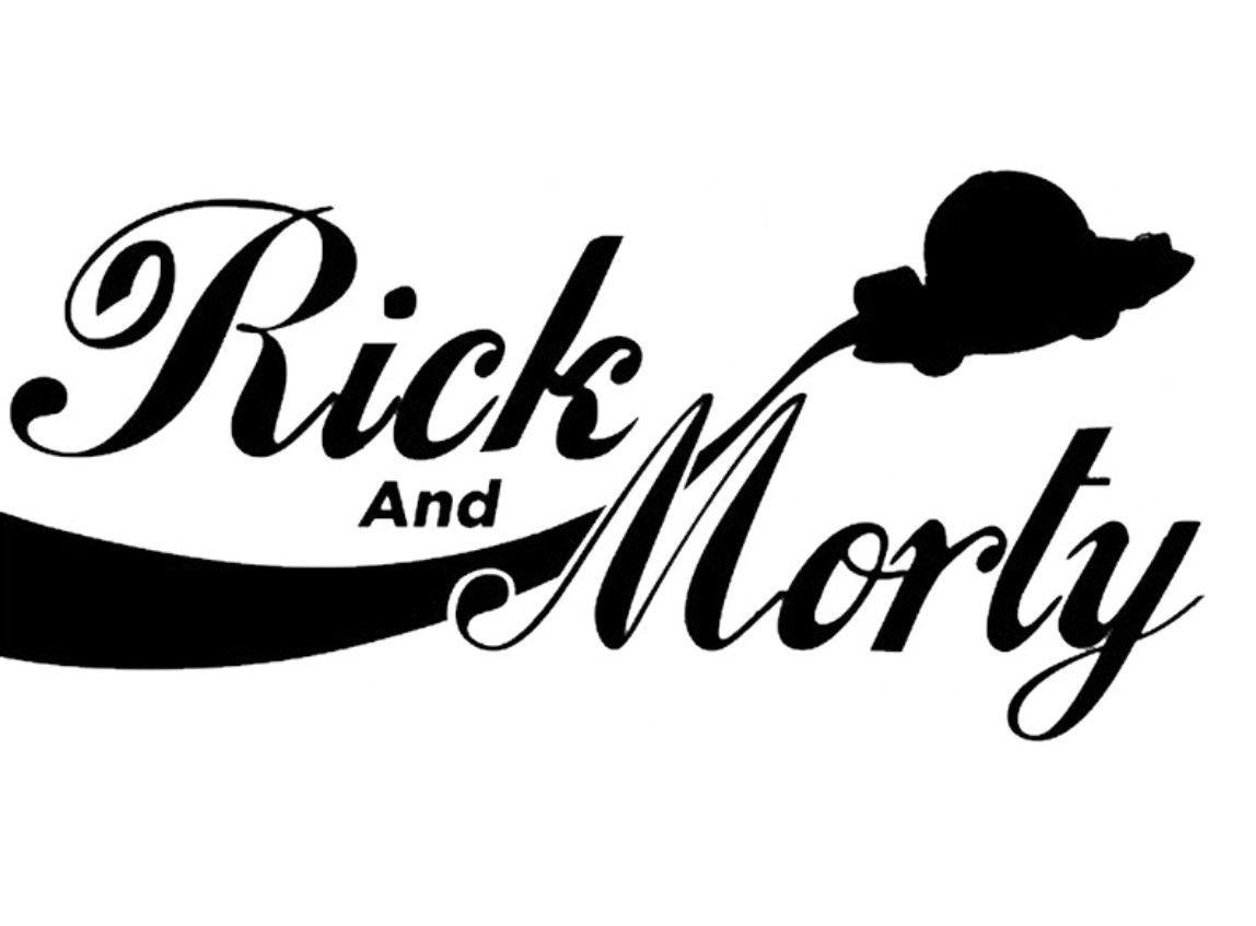 Rick Logo - Rick And Morty Title Logo Ship - Black Pearl Custom Vinyls