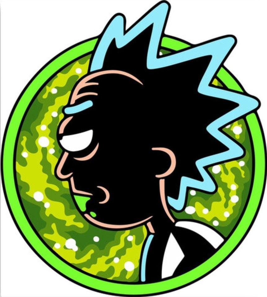Rick Logo - Logo Circular Rick and Morty2 - Sticker King - Adesivos ...