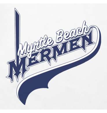 Mermen Logo - Eastbound & Down Baseball Shirt Myrtle Beach Mermen