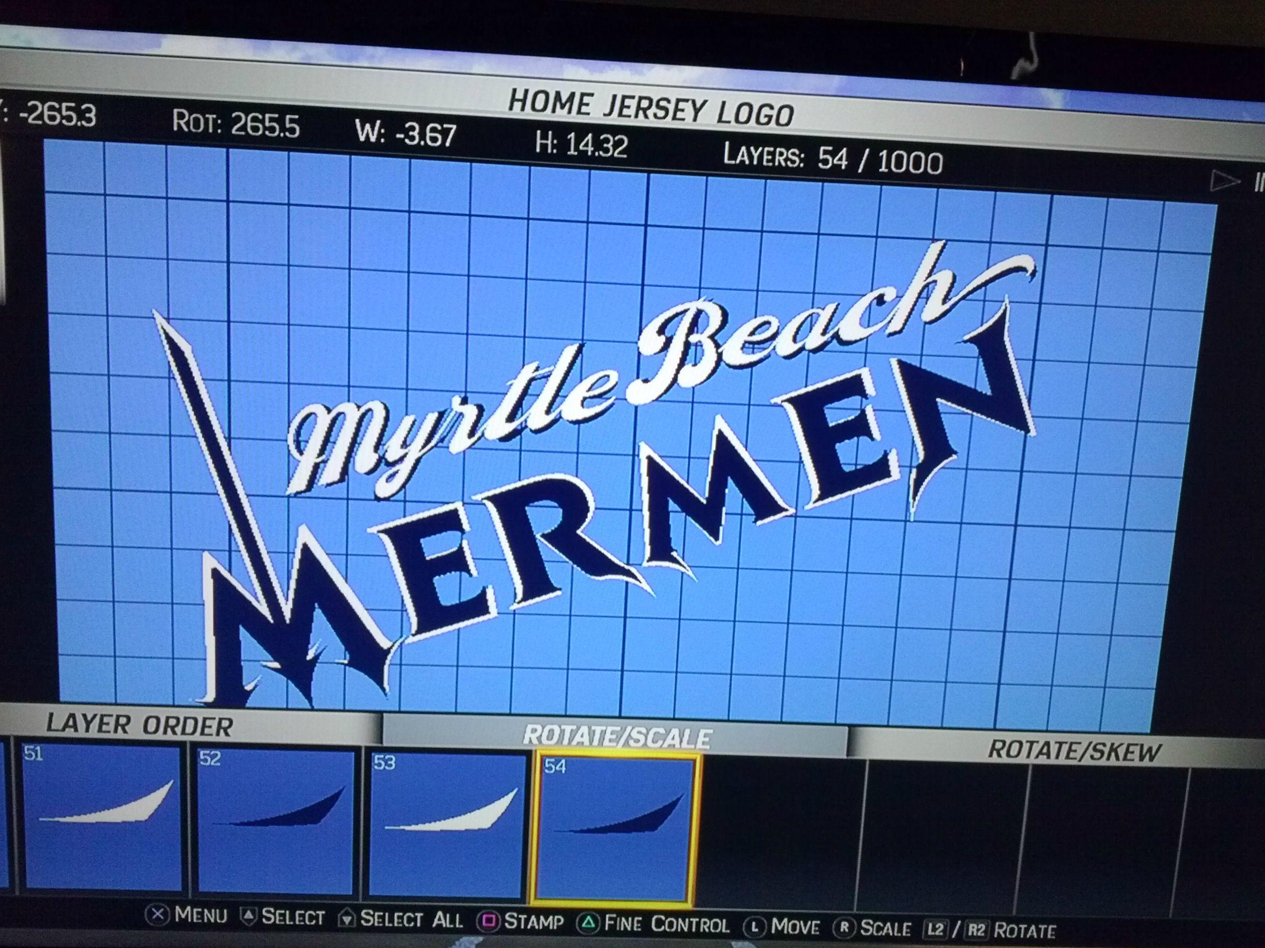 Mermen Logo - DD Name and Jersey Thread : MLBTheShow