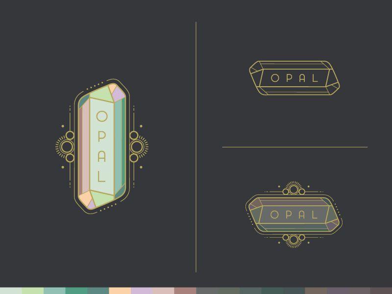 Opal Logo - Opal - Logo Variations by Murmur Creative | Dribbble | Dribbble