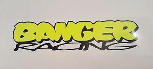 Flou Logo - BANGER RACING oval stock car vinyl sticker logo FLOU YELLOW ...
