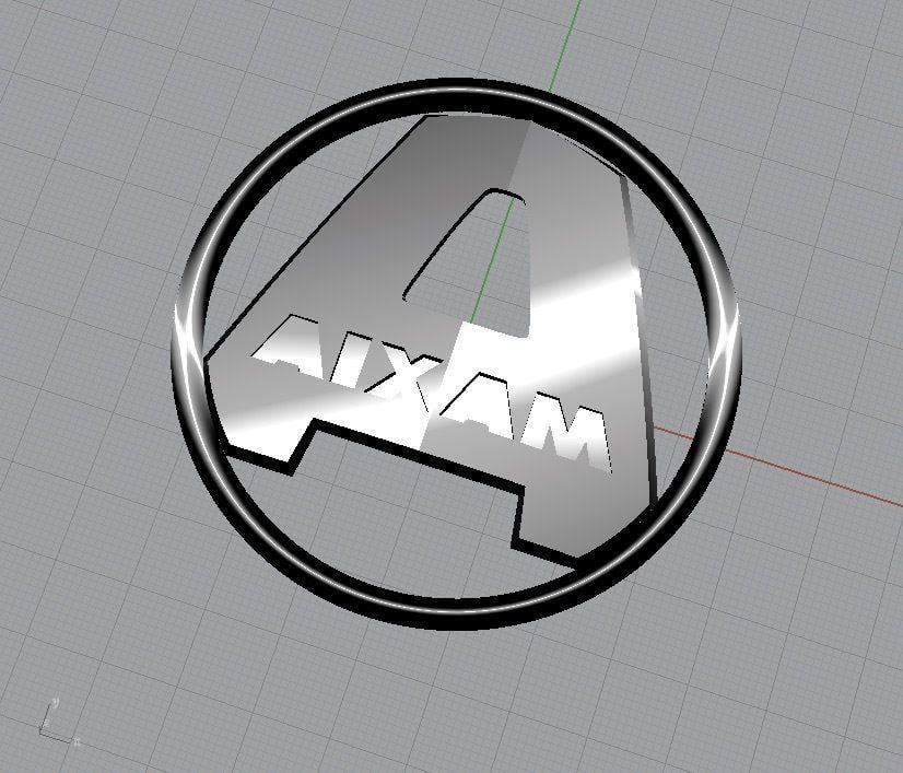 Aixam Logo - 3D Printed Aixam Logo by Giovanni Mengucci | Pinshape