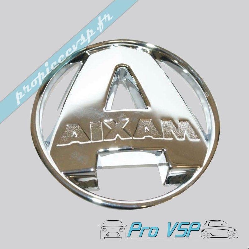 Aixam Logo - Logo chromé voiture sans permis Aixam City Roadline Crossline Scouty