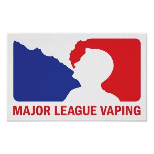 Vaper Logo - Major League Vaping Logo Vaper Custom Poster Print | Zazzle.co.uk