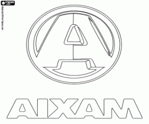 Aixam Logo - Logo of Aixam coloring page printable game