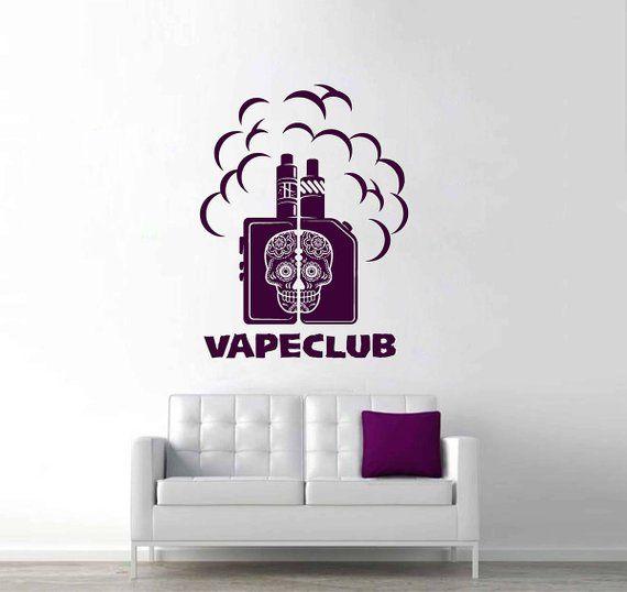 Vaper Logo - Vape Shop logo Wall Decal Vape emblem Wall Stiker Vaper Decal | Etsy