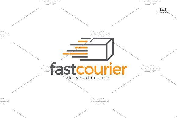 Courier Logo - Fast Courier Logo ~ Logo Templates ~ Creative Market