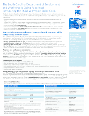 Scdew Logo - Fillable Online The South Carolina Department of Employment Fax ...