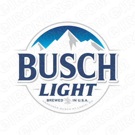 Transfer Logo - BUSCH LIGHT LOGO 3 ALCOHOL T-SHIRT IRON-ON TRANSFER DECAL #AB6