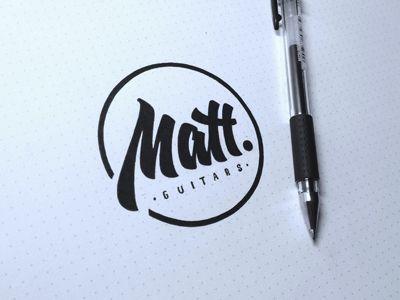 Matt Logo - Matt Guitars | DESIGN // LETTERING | Logo design, Logos, Typography