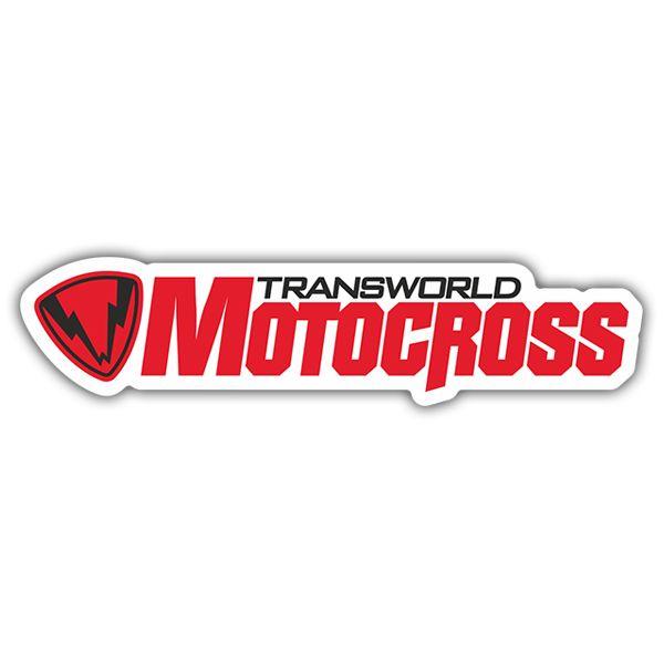 Motocross Logo - Sticker Transworld Motocross Logo | MuralDecal.com