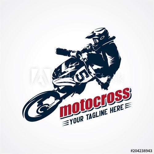 Motocross Logo - Extreme Motocross Logo Designs Template this stock vector